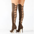 Zoraya – Stylische kniehohe Stiefel mit hohem Absatz und bequemer Passform