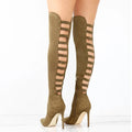 Zoraya – Stylische kniehohe Stiefel mit hohem Absatz und bequemer Passform