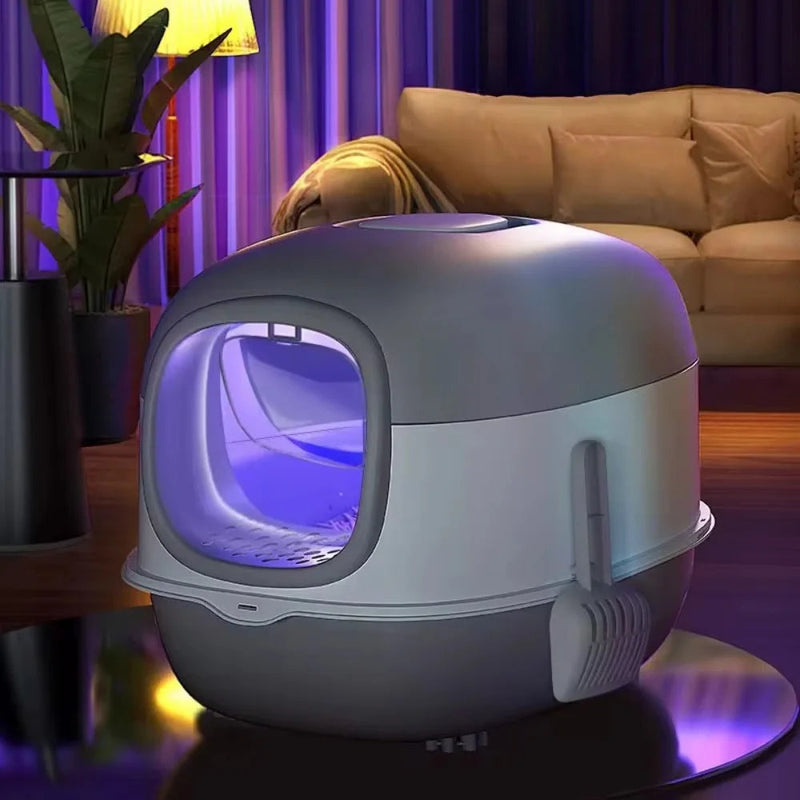 MeowMate – Automatische UV-sterilisierte Katzentoilette mit geschlossener Geruchskontrolle