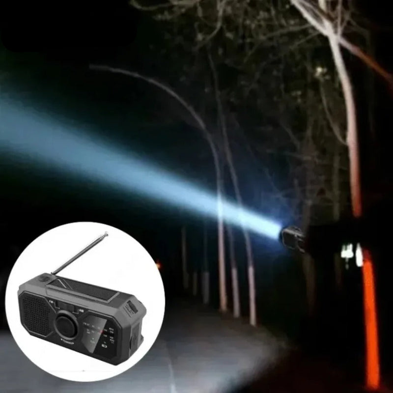 StormCore – Aufziehradio mit Lichtalarm und Off-Grid