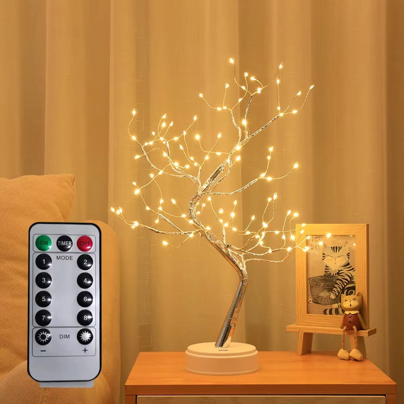 LumiTree - LED Baumlampe mit Fernbedienung und Zweigleuchten für magische Atmosphäre