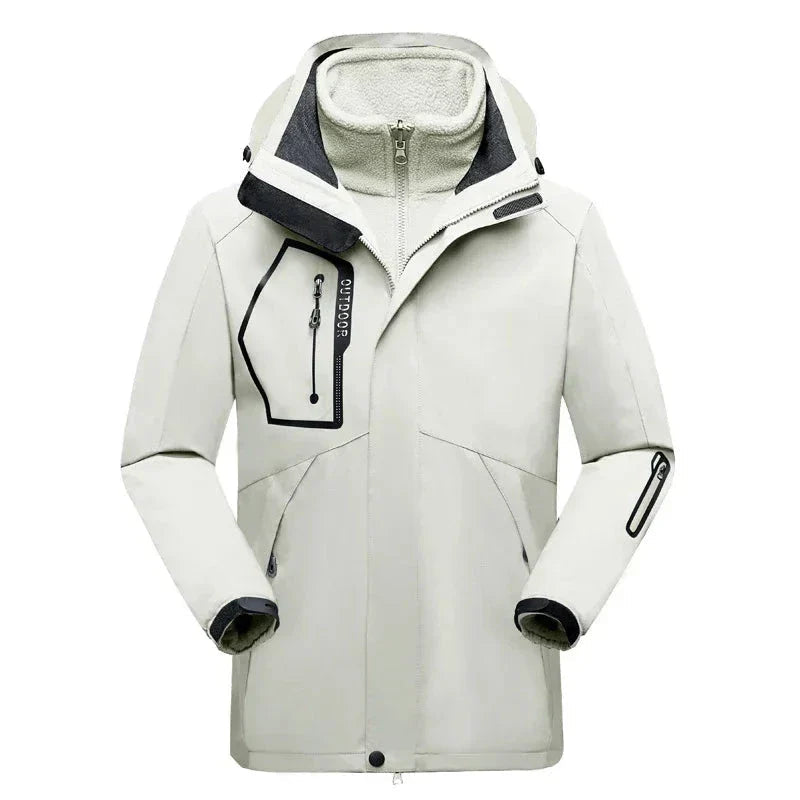 Julia - Langärmelige Wasserdicht 3 in 1 Kapuze Jacke