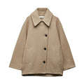 Zara - Langärmelig Überdimensionale Jacke Mit Knopf