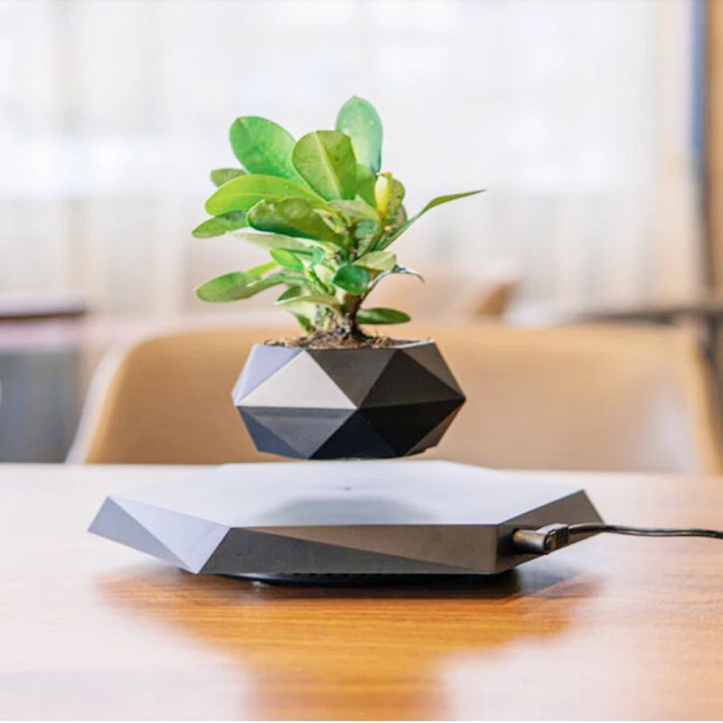 OrbitGrow - Magnetische schwimmende Bonsai Topf für Home Dekor