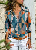 Nova – Klassisches Button-Up-Shirt mit langen Ärmeln und einzigartigen Drucken