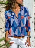 Nova – Klassisches Button-Up-Shirt mit langen Ärmeln und einzigartigen Drucken