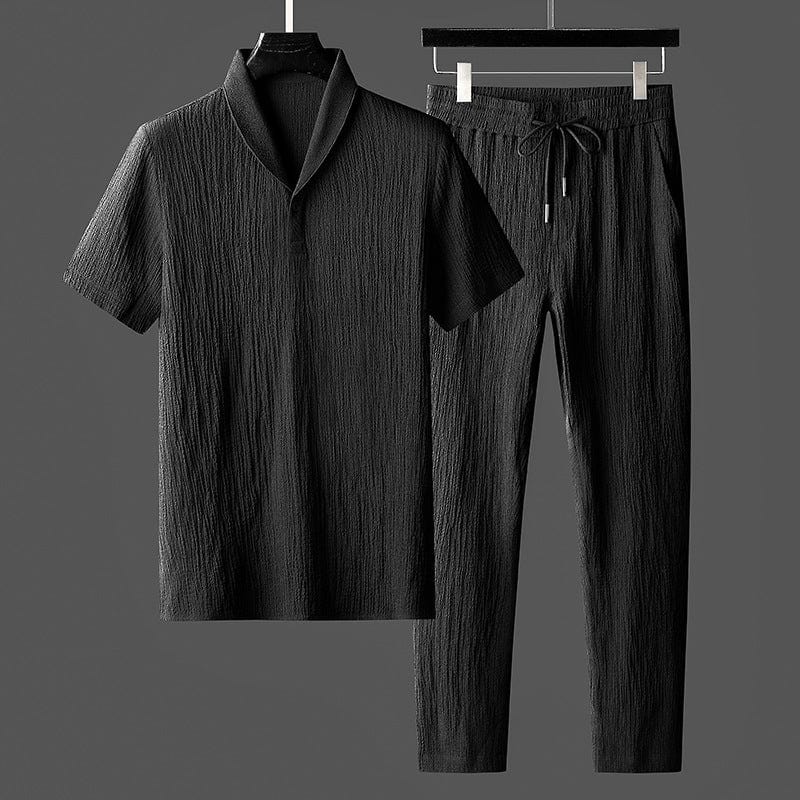 Adrian - Zweiteiliges Satz mit Kurzarmshirt und Hose mit Kordelzug
