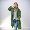 Anna - Langärmelig Kapuze Mantel Mit Knöpfen