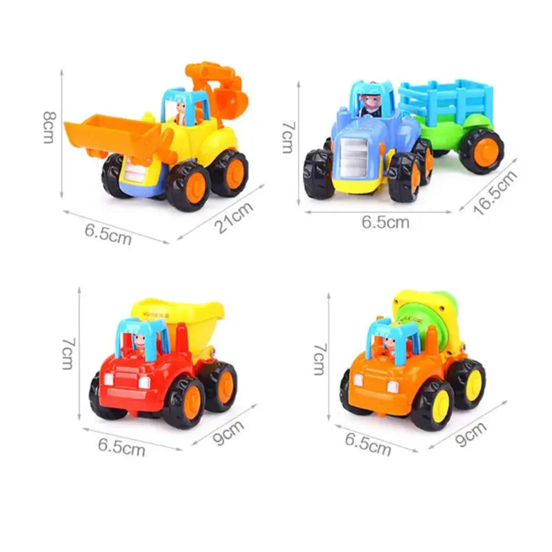 BuildRides - Baufahrzeug Spielset Stabiler Spaß und phantasievolles Bauabenteuer