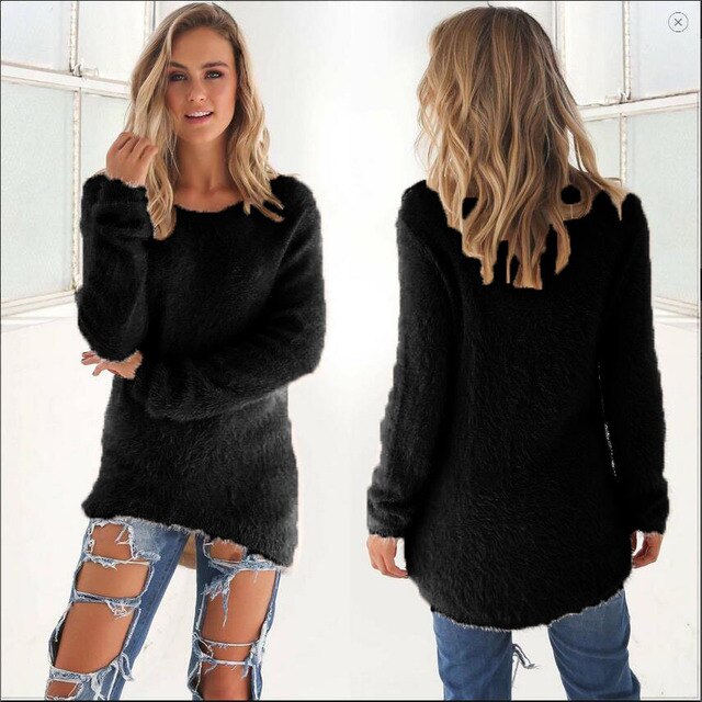 Serena - Warm Rundhalsausschnitt Langärmelig Jumper