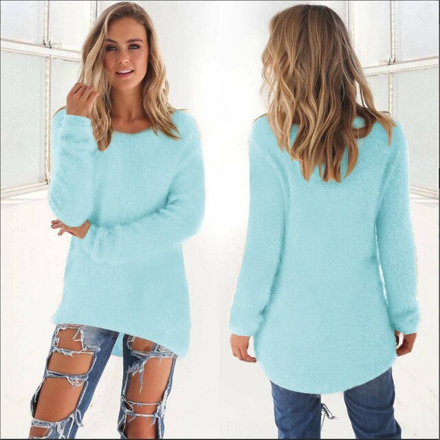 Serena - Warm Rundhalsausschnitt Langärmelig Jumper