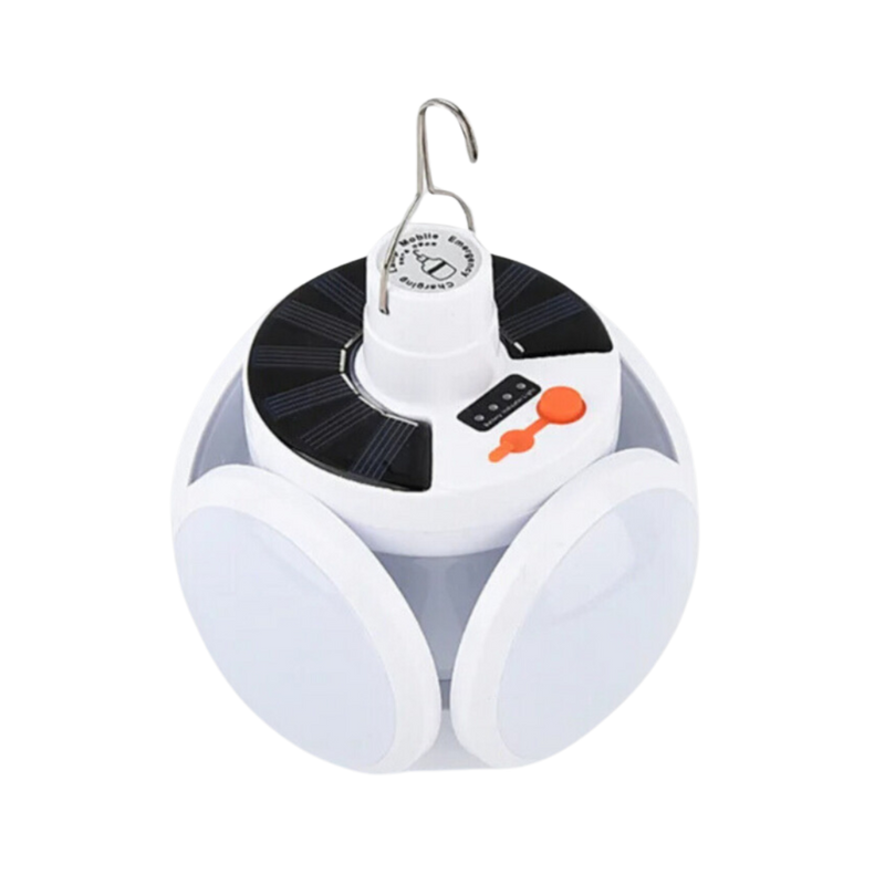 SolarGlow - Solarbetriebene Außenlampe mit USB Aufladung für zuverlässige Beleuchtung