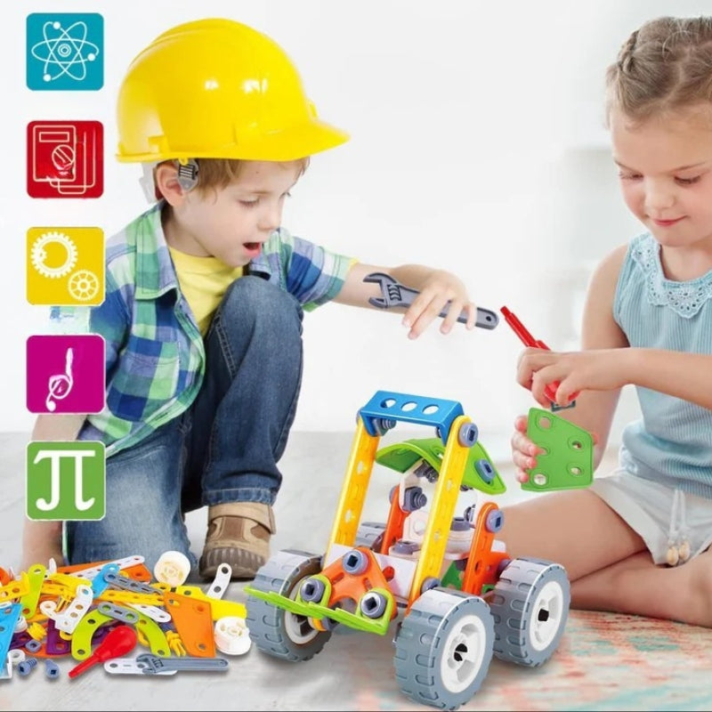 SkillBuilder – Kreatives Baustein Spielzeugset für Kinder zum Lernen und Bauen