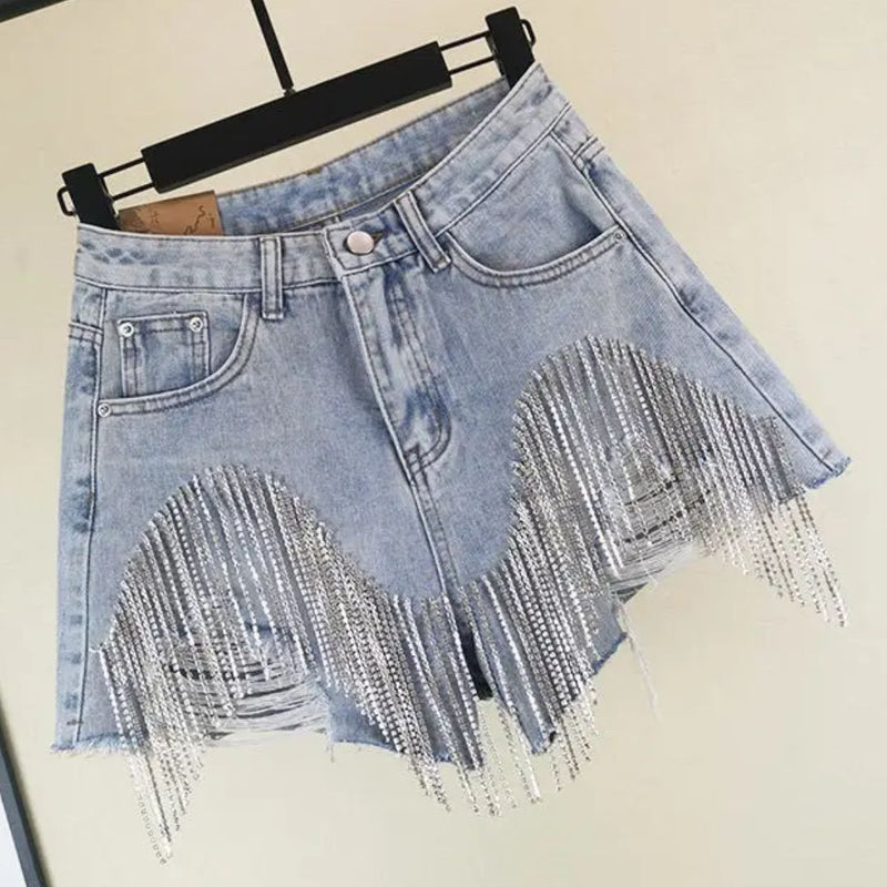 Melina – Stylische hoher Taille Kurze Hosen mit Seitentaschen
