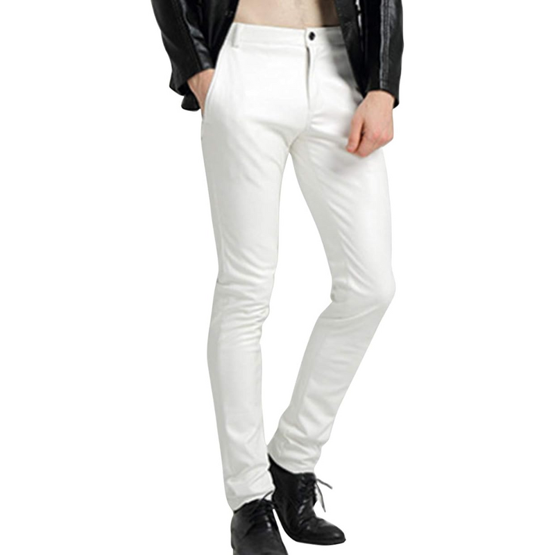 Serkan – Lässige Schlanke Passform Hose mit Knopfleiste und Taschen