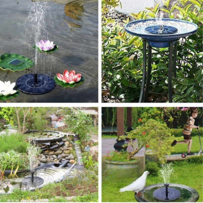 AquaBloom – Solarbetriebener Vogelbrunnen mit wunderschönem Wasserspiel