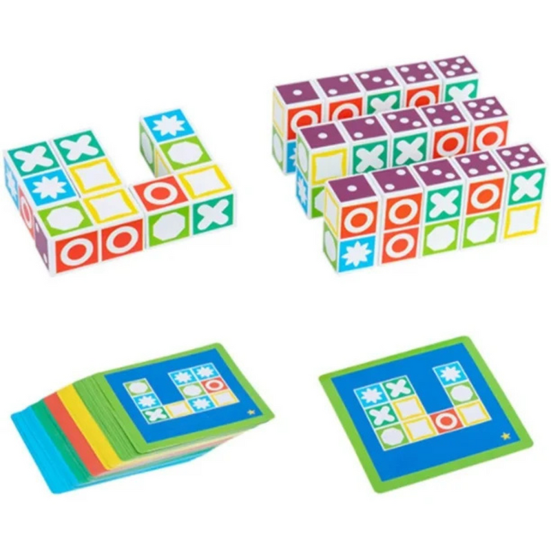 PuzzlePulse – Rätsel Zuordnungsspiel mit Musterblock Puzzle für die kognitive Entwicklung