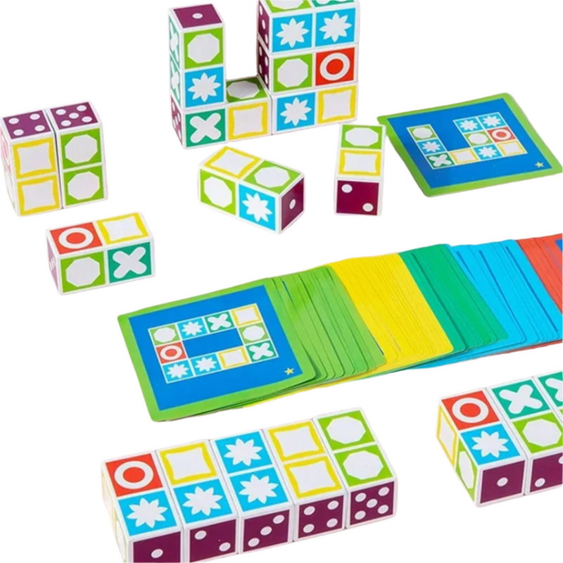 PuzzlePulse – Rätsel Zuordnungsspiel mit Musterblock Puzzle für die kognitive Entwicklung