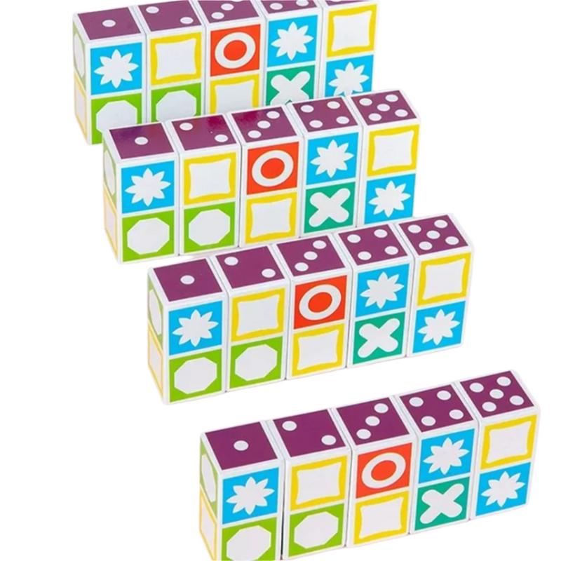 PuzzlePulse – Rätsel Zuordnungsspiel mit Musterblock Puzzle für die kognitive Entwicklung