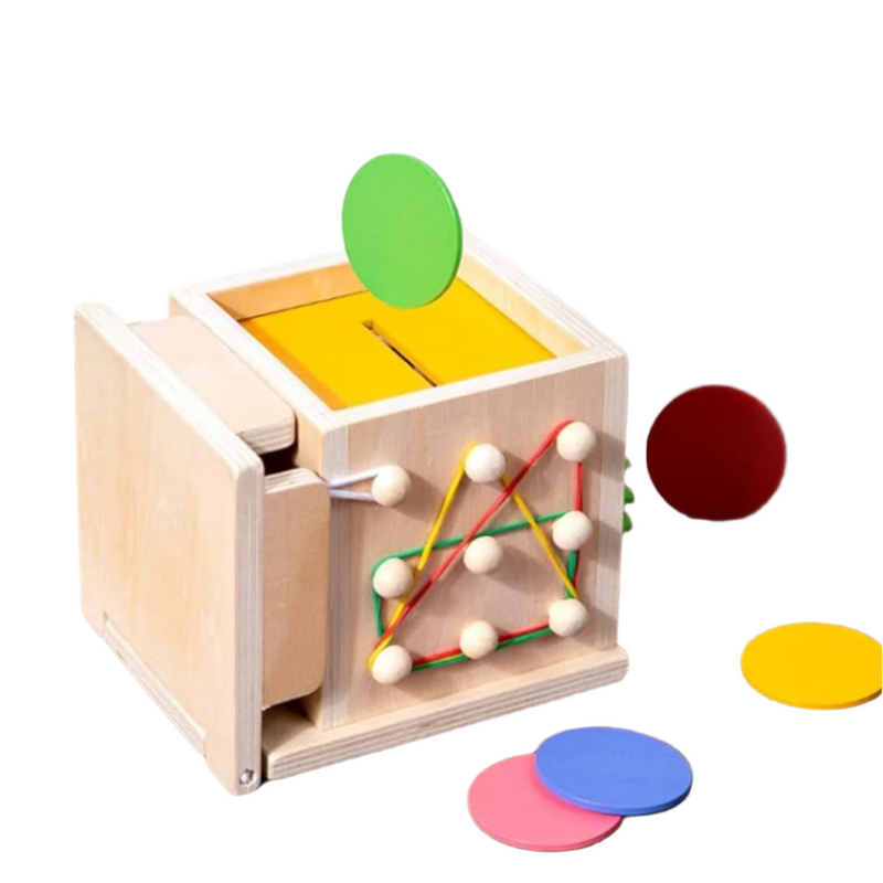 GrowPlay – Montessori Spielzeugset mit Karottenzieh Münzbox und Ballwurfset