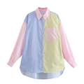 Mira - Übergroßes Button-up-Hemd mit langen Ärmeln