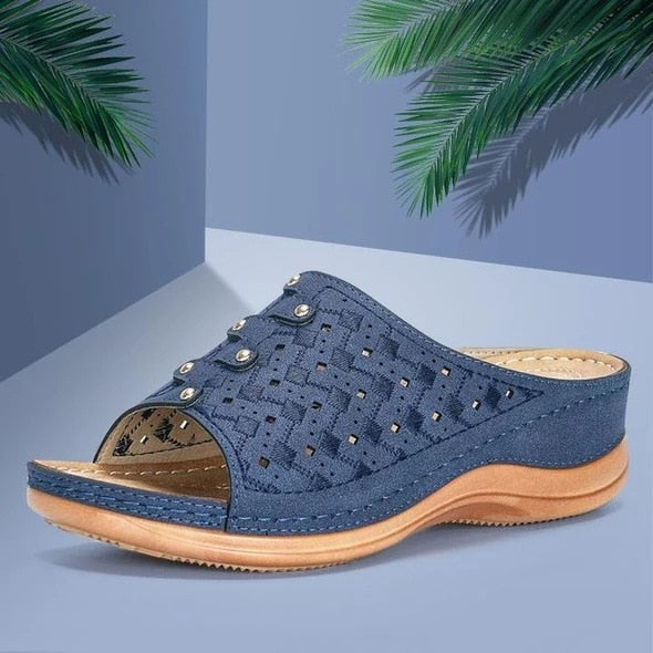 Maya - Elegante Sandalen mit offener Spitze und konturierter Sohle