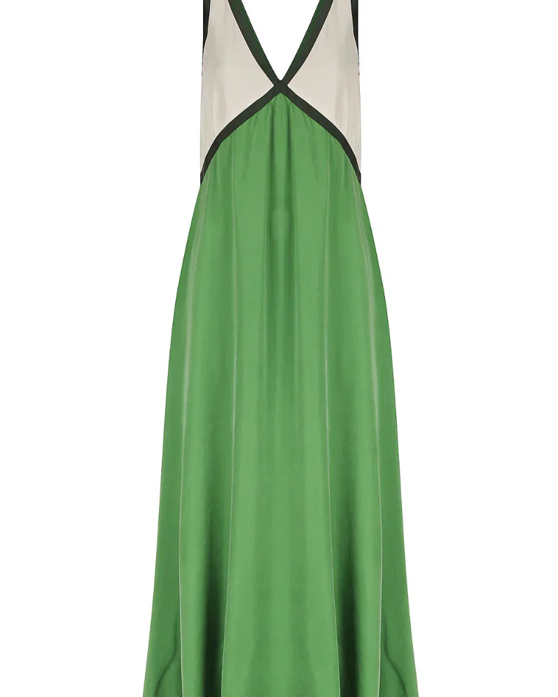 Clara - Lässiges Maxikleid mit V-Ausschnitt und breiten Schulterträgern