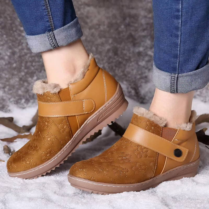 Zara - Warme Rutschfest Wildlederimitat Stiefelette