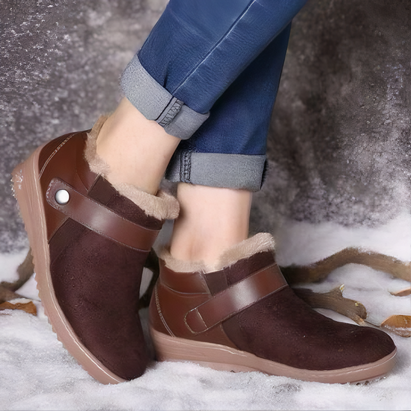 Zara - Warme Rutschfest Wildlederimitat Stiefelette