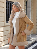 Wilma - Warmer Langarmmantel mit Pelzfutter und Taschen