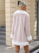 Wilma - Warmer Langarmmantel mit Pelzfutter und Taschen