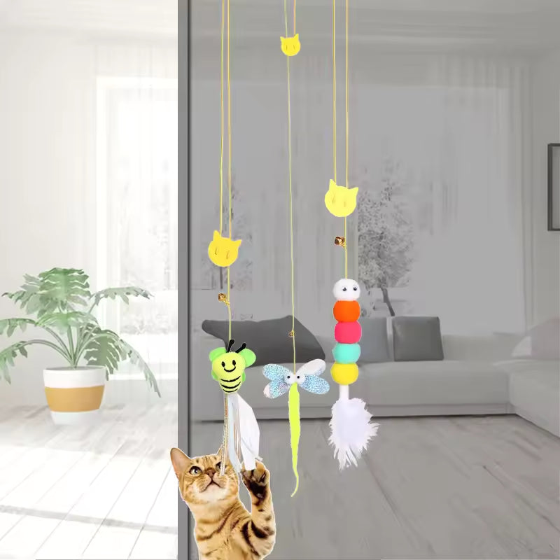 CatTrix – Einziehbares hängendes interaktives Katzenspielzeug für endloses Spielen