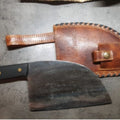 SteelForge – Handgefertigtes Kochmesser mit gebogener Klinge und geschmiedetem Finish