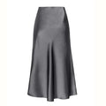 Emilia - Modischer Midirock mit hoher Taille und Seitenschlitz