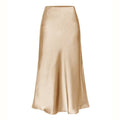 Emilia - Modischer Midirock mit hoher Taille und Seitenschlitz