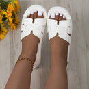 Tilana - Bequeme Flip Flops Sandalen mit dickem Boden und rutschfester