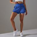 ElviraFit – 2-in-1-Trainingsshorts mit hohem Bund, integrierter Schicht und praktischen Aufbewahrungstaschen