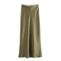 Doris - Eleganter Midirock mit hoher Taille und bequemem Gummibund