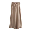 Doris - Eleganter Midirock mit hoher Taille und bequemem Gummibund
