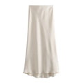 Doris - Eleganter Midirock mit hoher Taille und bequemem Gummibund