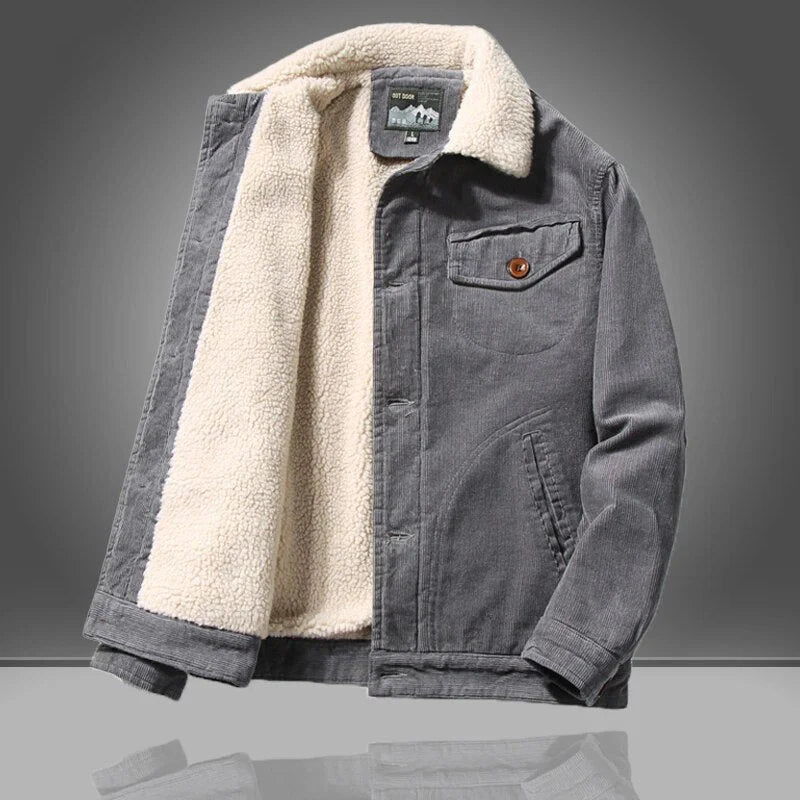 Liam – Stilvolle Langarm Jacke Mit Taschen
