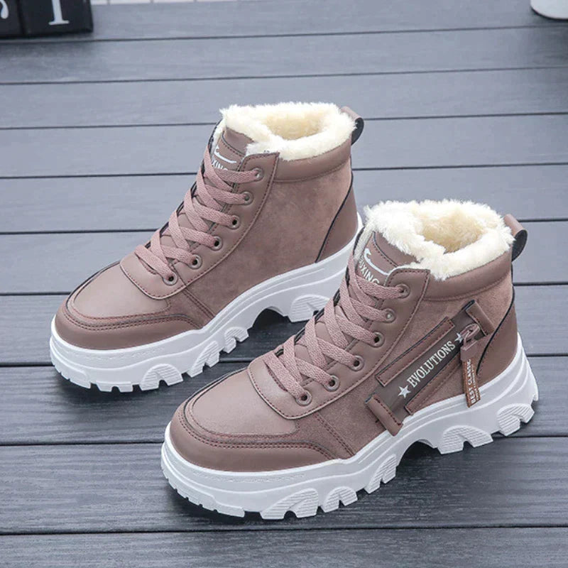 Mila - Warm Rutschfest Knöchel Vlies Stiefel
