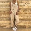 Zayra – Lässiger lockerer Jumpsuit mit verstellbaren Trägern und Taschen