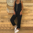 Zayra – Lässiger lockerer Jumpsuit mit verstellbaren Trägern und Taschen