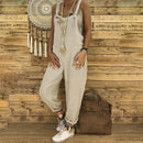 Zayra – Lässiger lockerer Jumpsuit mit verstellbaren Trägern und Taschen