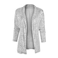 Hanna - Stylischer Pailletten Blazer mit langen Ärmeln und offener Frontgestaltung