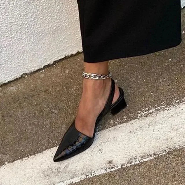 Sophia - Lässige Rutschfest Spitze Zehe Slingback Schuhe