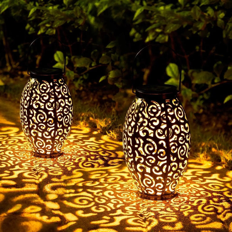 GlowHaven - Elegante Solarlaterne mit warmem LED-Licht für stilvolle Außenbeleuchtung