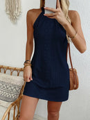 Wanja – Stilvolles ärmelloses Neckholder Minikleid mit bequemer Passform