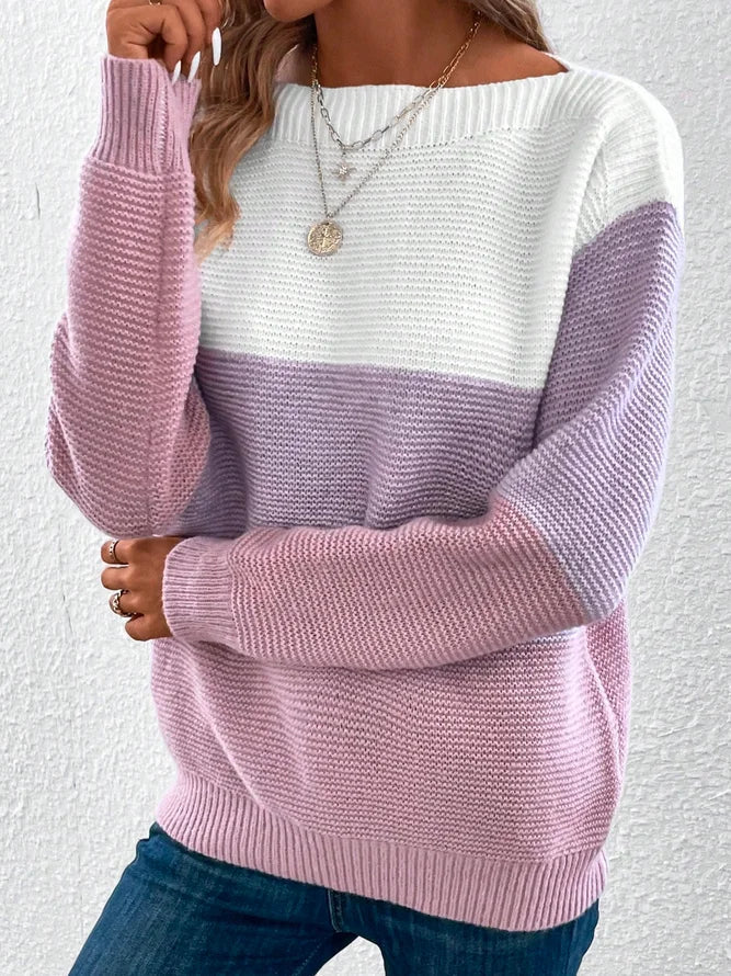 Demi – Stylischer Langarm Pullover Mit Rundhalsausschnitt